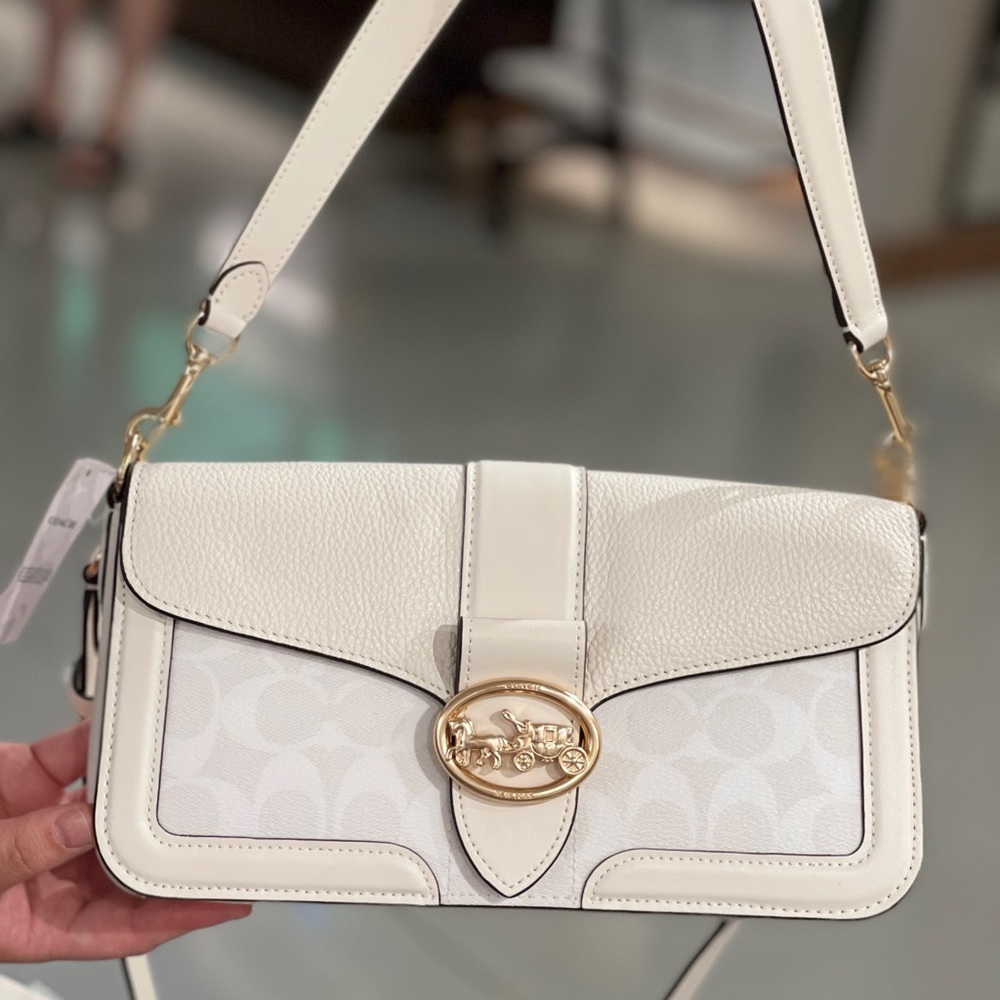 Coach Georgie Shoulder Bag In Signature Canvas